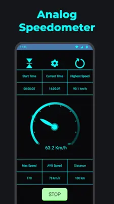 Speedometer android App screenshot 13