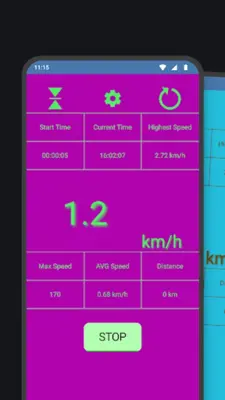 Speedometer android App screenshot 2