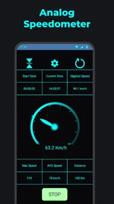 Speedometer android App screenshot 5