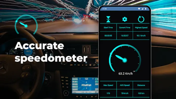 Speedometer android App screenshot 8